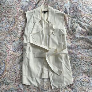 VGUC Theory ivory trench vest